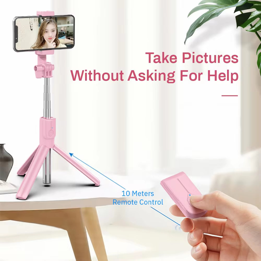 4 in 1 Wireless Bluetooth Compatible Selfie Stick